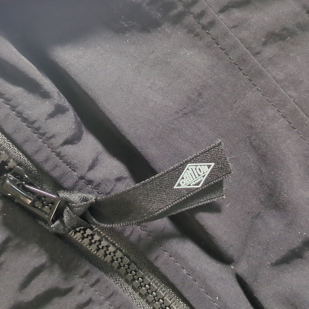 Danton π―π΅ Japan Hooded Windbreaker/Showerproof Jacket Medium Black - Picture 2 of 12